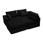 Corduroy Corner Chaise Compression Sofa Bed
