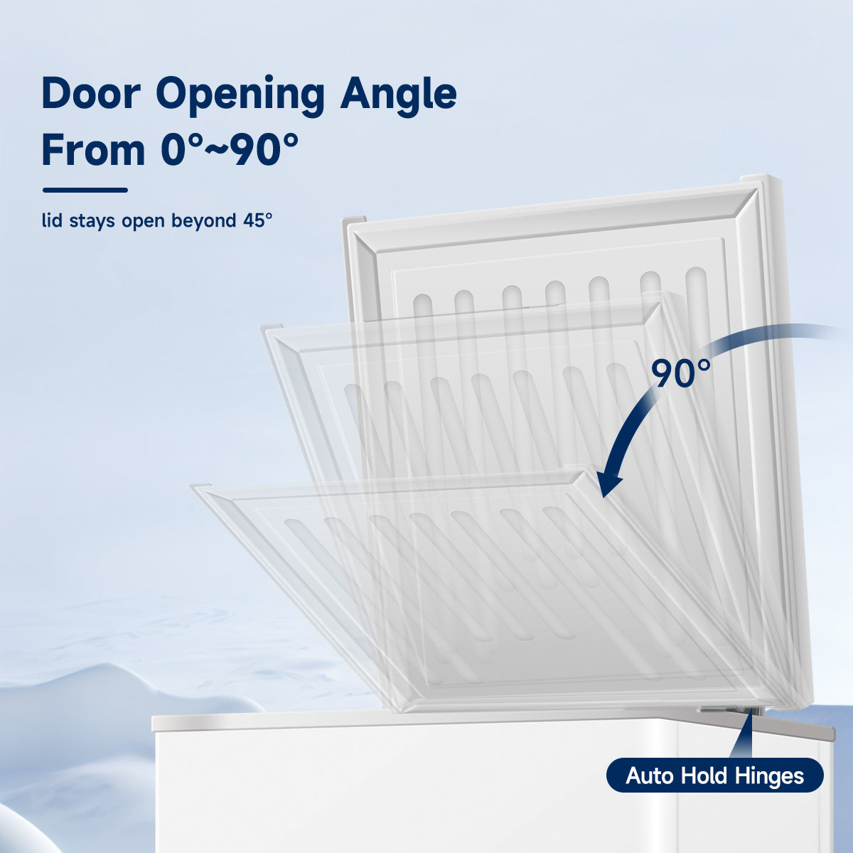 ORIKOOL 5.0 Cu.ft Solid Top Commercial Deep Chest Freezer