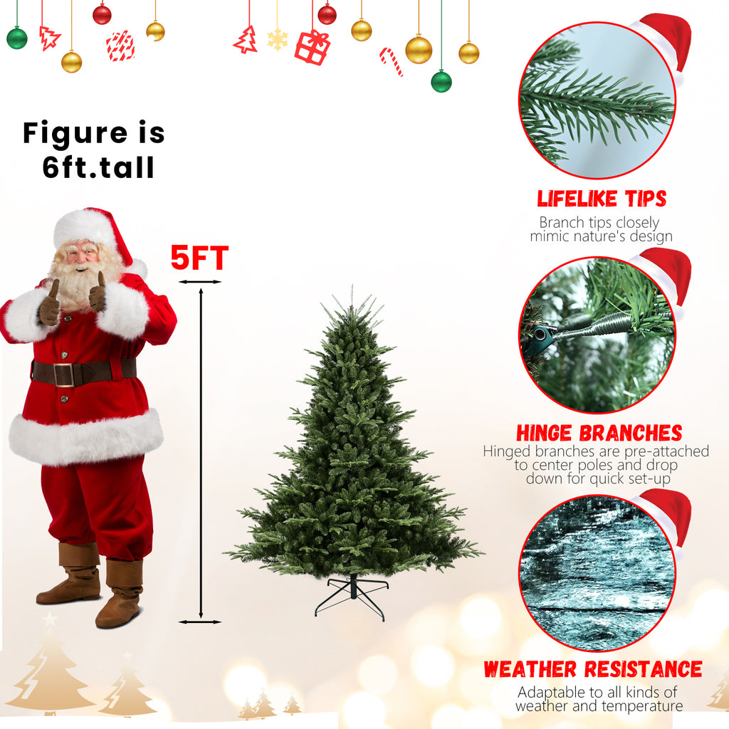 Full-Shaped 8FT Christmas Tree with 2673 Tips