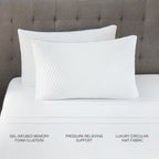 Restonic ComfortCare Hybrid Restful Nights Plush, King + 12-Piece Premium Comfort Bedding Pack, King Size