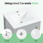 20" Bathroom Vanity with Sink and Soft Closing Door