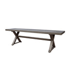 Modern Outdoor Aluminum Dining Bench
