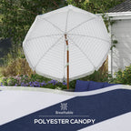 Outsunny 7 x 7 ft Outdoor Patio Umbrella with Tilt and Vent