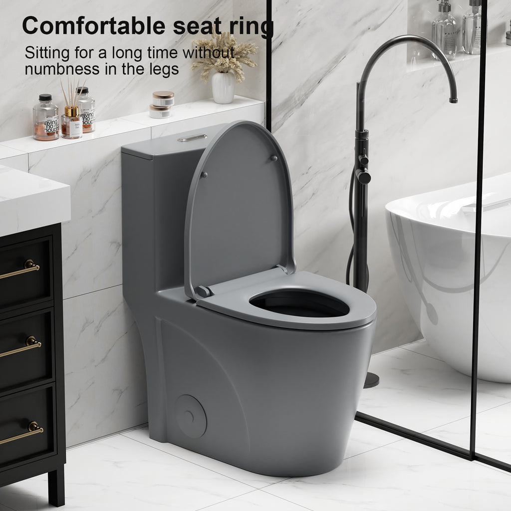 1.1/1.6 GPF Tornado Flush One-Piece Toilet