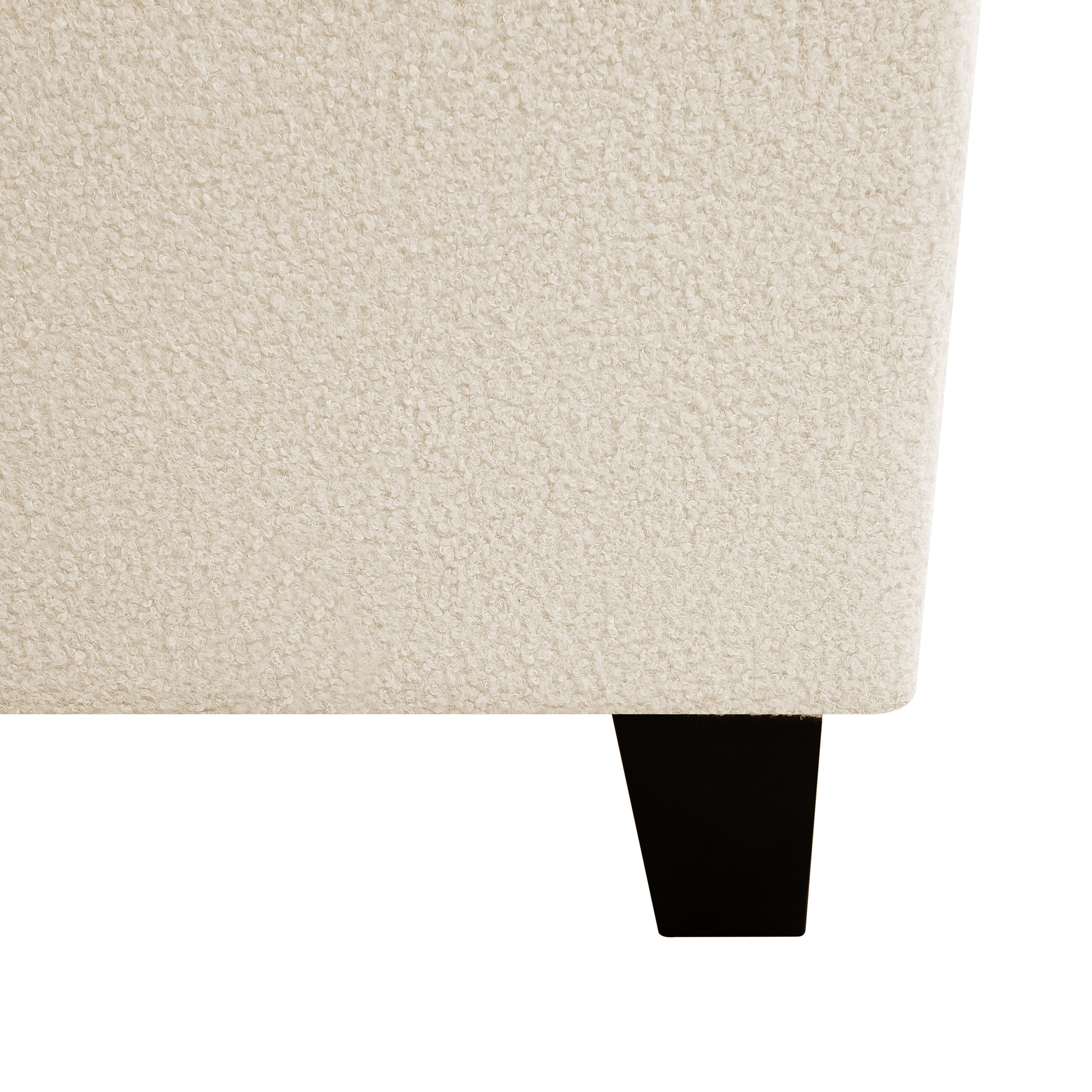 Twin Size Bed Frame with Upholstered Headboard