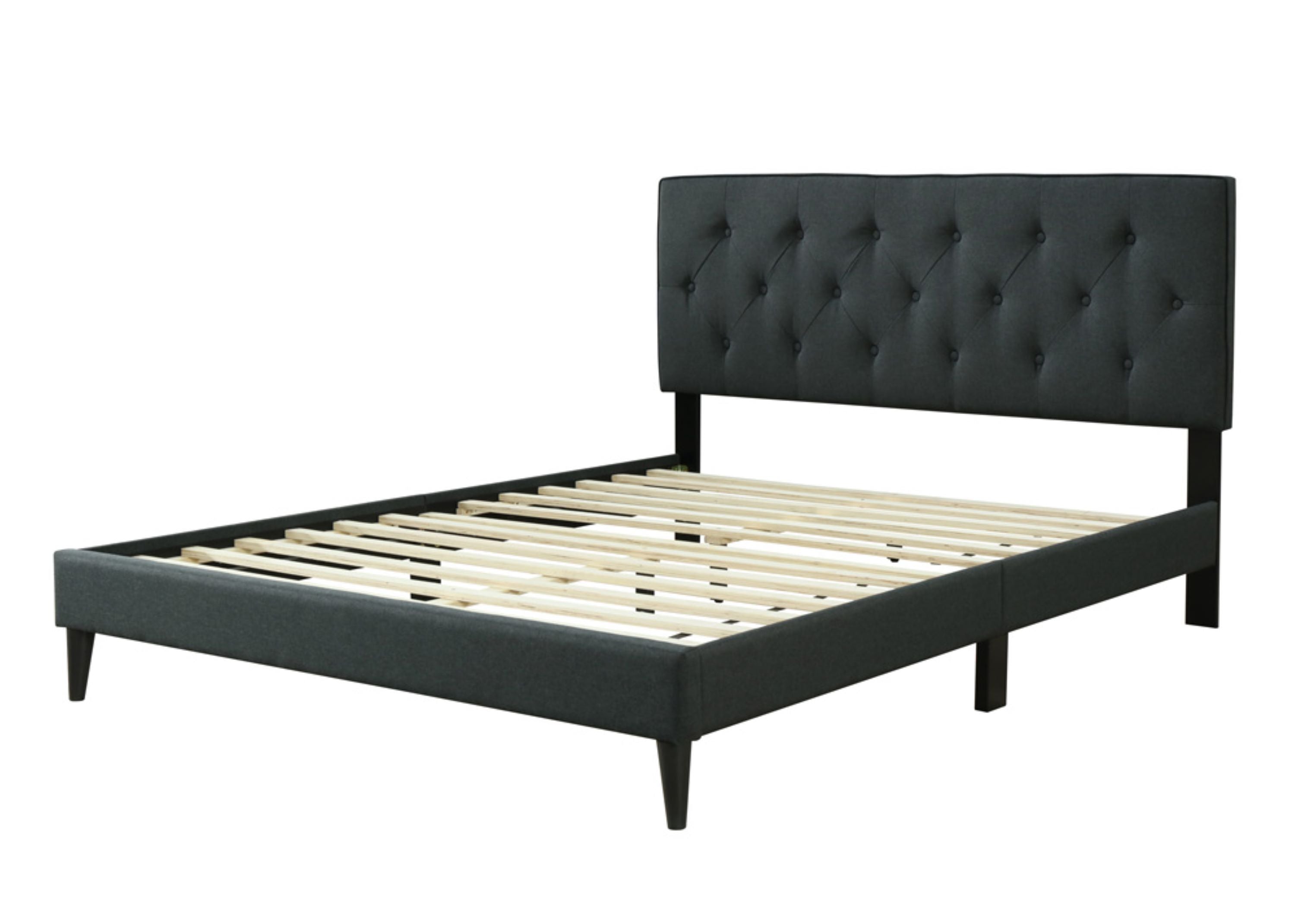 Twin Sized Tufted Bed in a Box with USB Charging