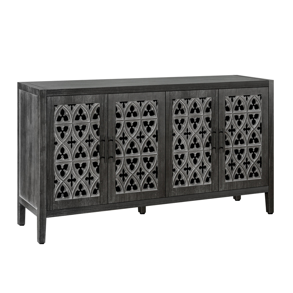 Hollow Four Door Antique Cabinet