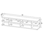 Starnes Mango 78-Inch 2-Tier TV Stand