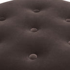 Yolanda 24" Round Upholstered Accent Ottoman Deep
