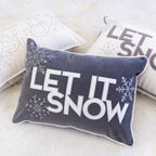 Nneka Let It Snow Lumbar Pillow
