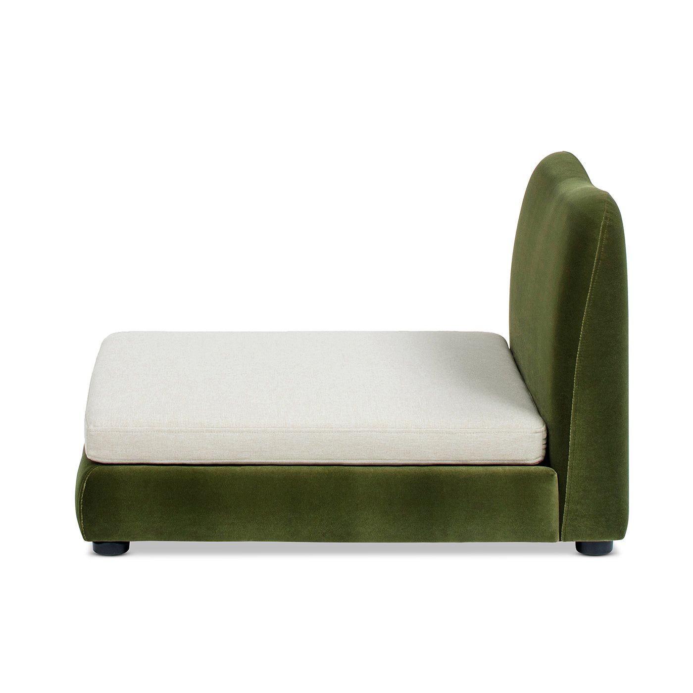 Roman Upholstered Modern Pet Bed - Olive