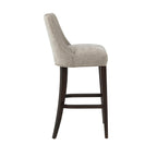 Beever Wood Upholstered Chenille Barstool