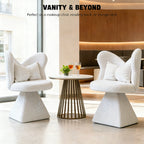 Vanity Chair with Butterfly Back and Swivel Function