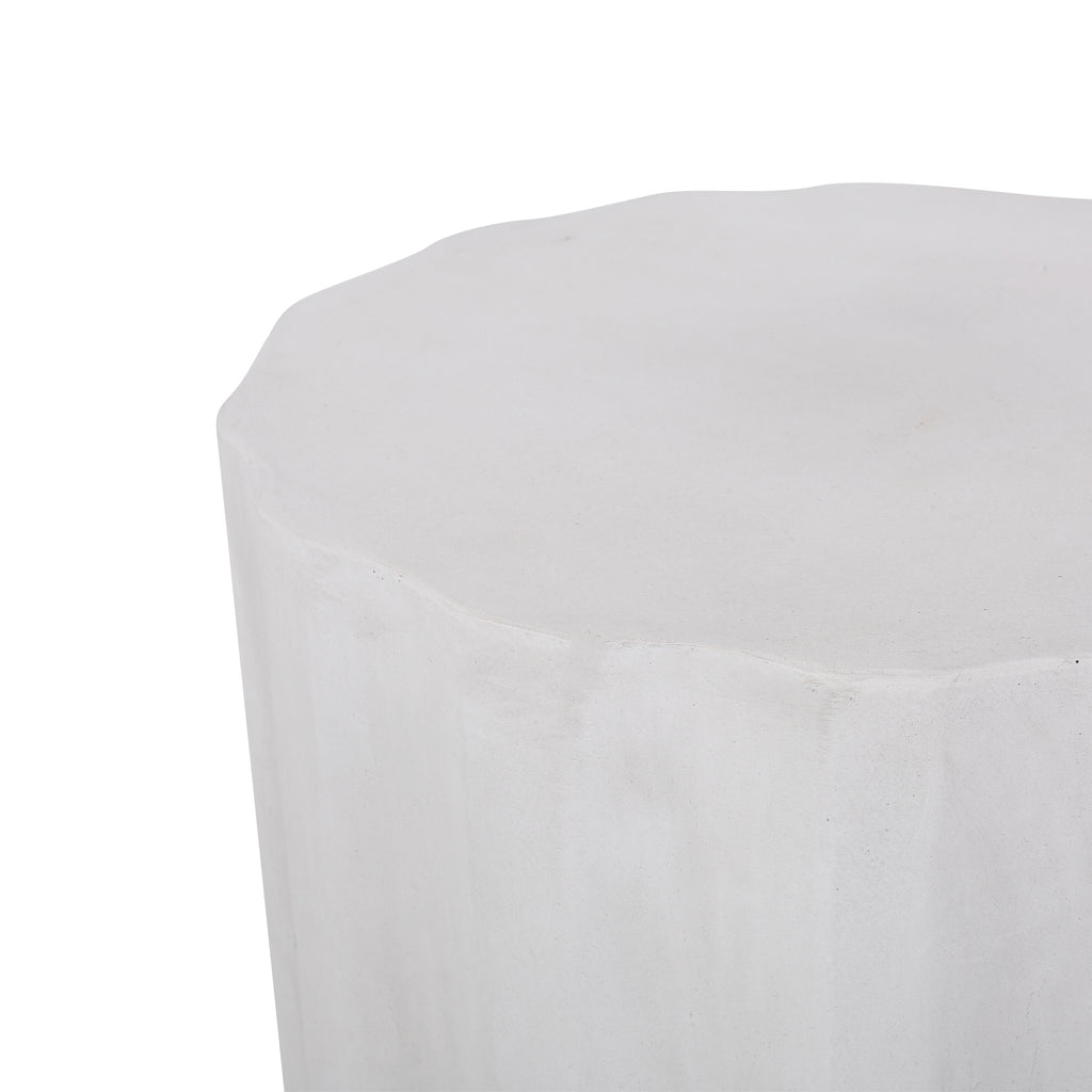Outdoor Lightweight Concrete Side Table - Antique