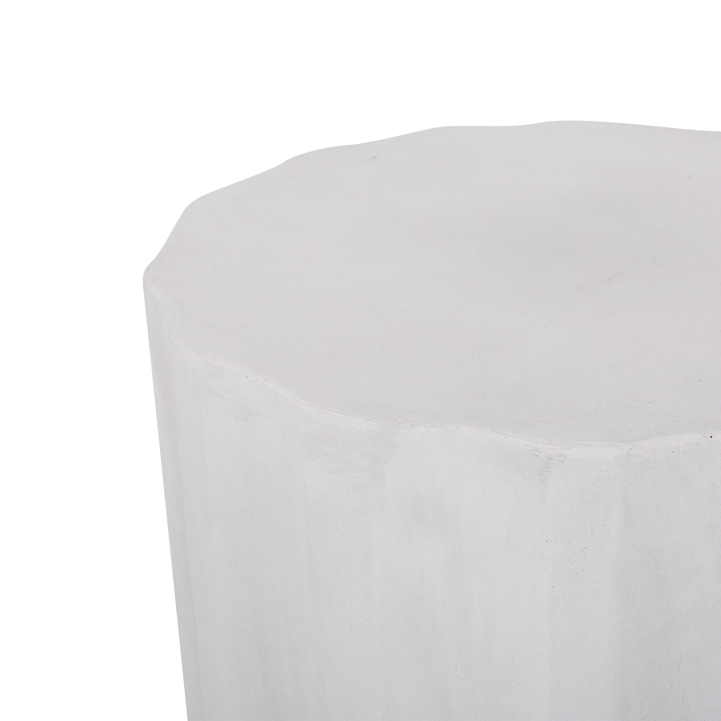 Outdoor Lightweight Concrete Side Table - Antique