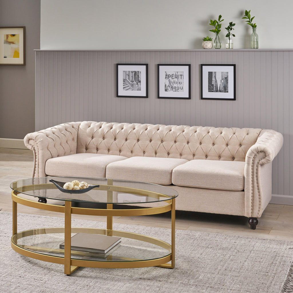Chesterfield Style 3 Seater Sofa