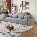 134" Cloud Sofa in Corduroy Fabric