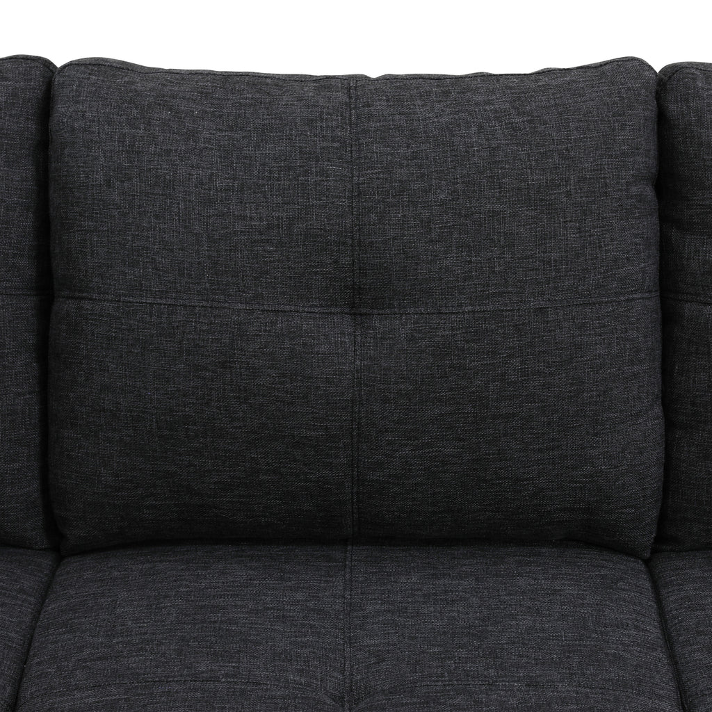 Reversible L-Shaped Sectional Couch with Storage Ottoman