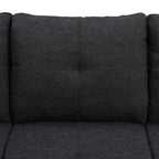 Reversible L-Shaped Sectional Couch with Storage Ottoman