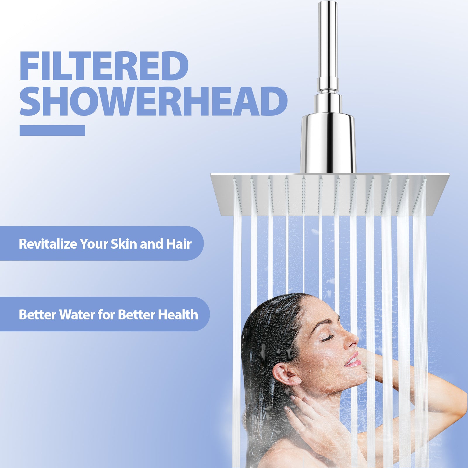10" Square Rain Shower Head