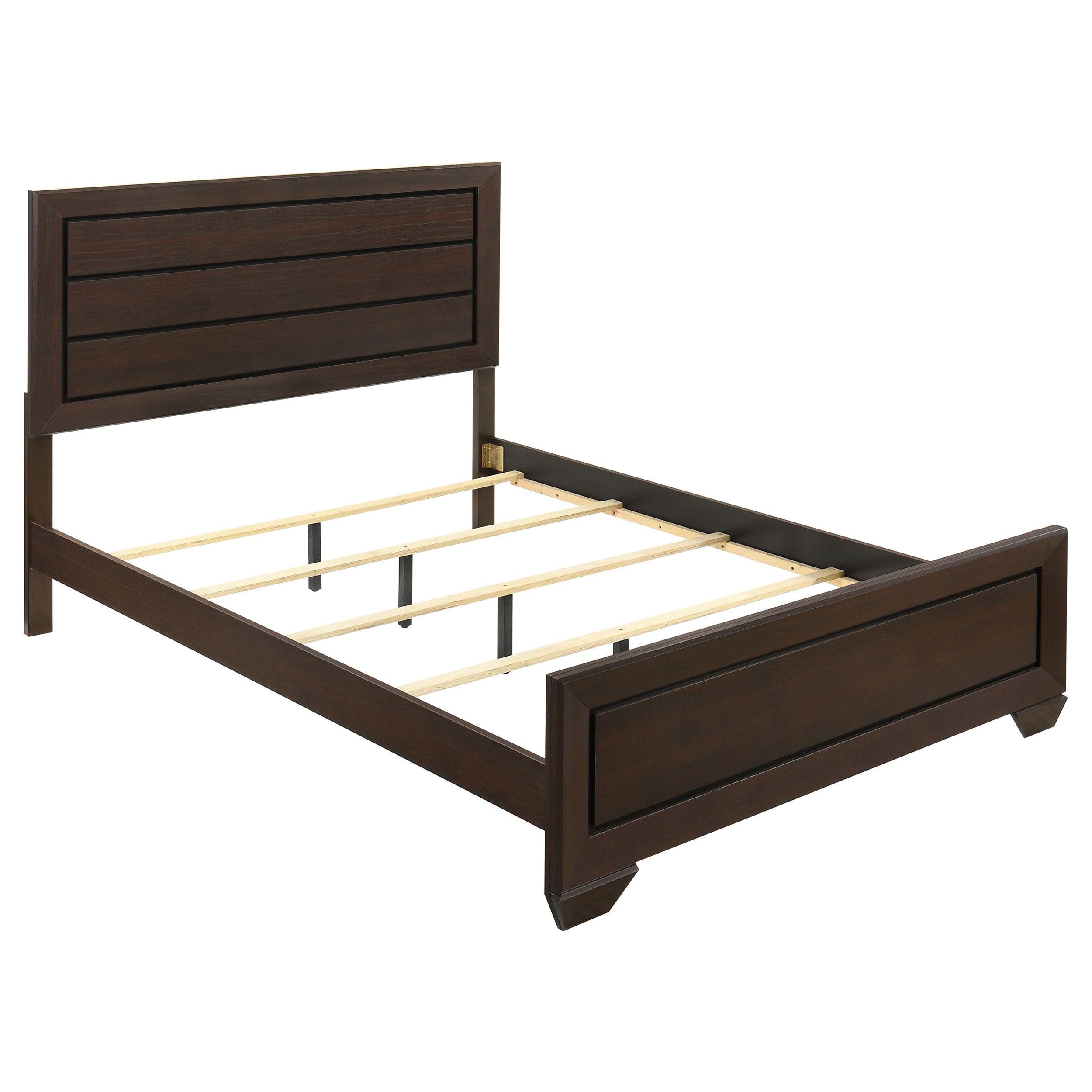 Harrison Wood Queen Panel Bed - Dark Cocoa