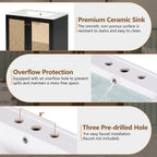 30-Inch Bathroom Vanity Crafted From Natural Materials