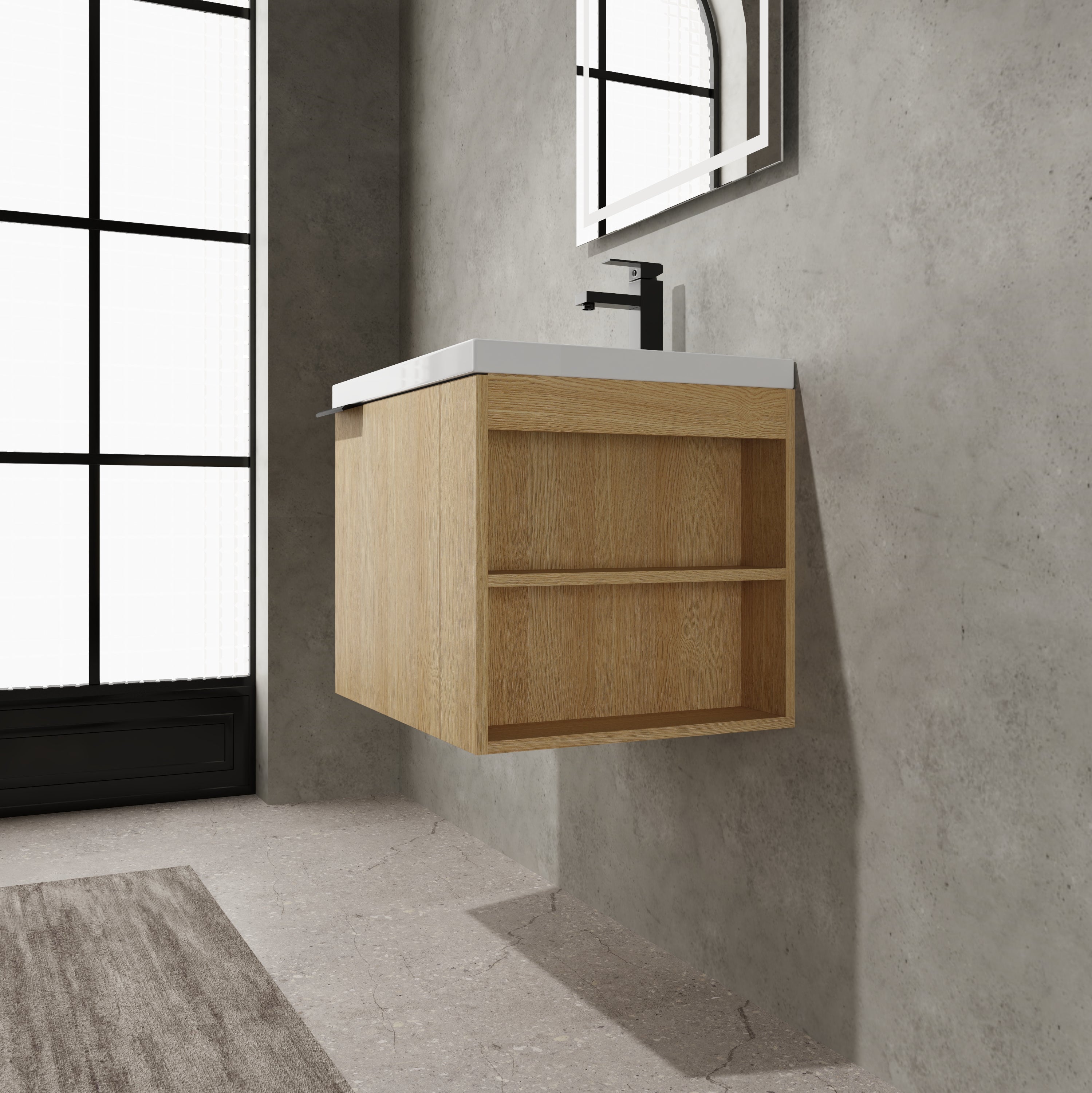 24" Bathroom Vanity Sink Combo for Big Space