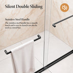 Semi-Frameless Double Sliding Shower Door