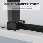 46-48" W * 76" H Frameless Single Sliding Shower Door