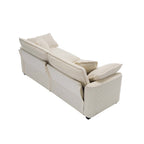 Modern Fabric Living Room Sofa Set - 2 Sofas