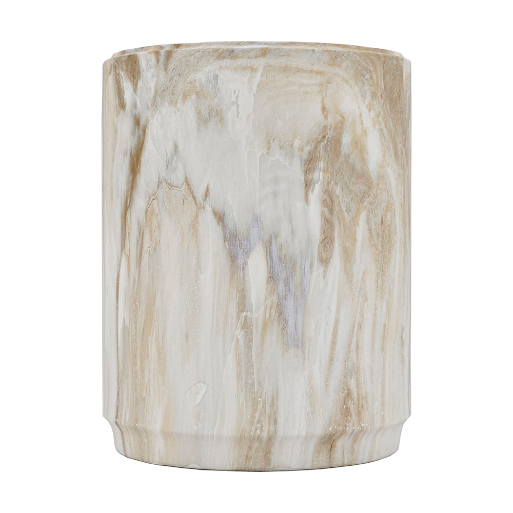 18.5-Inch Marble-Look Stool
