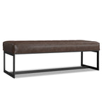 Penelope Leather Ottoman Bench