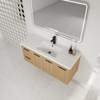 48" Light Wood Bathroom Vanity
