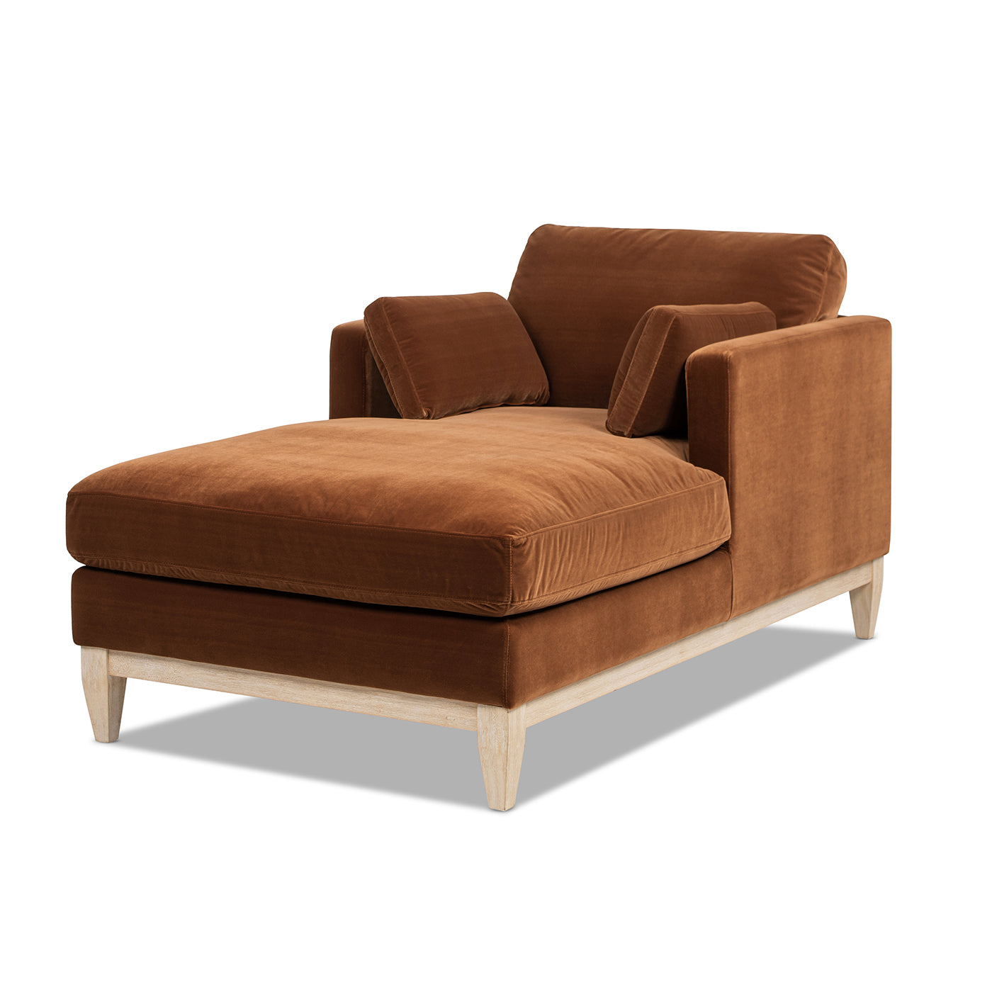 Knox 65" Modern Farmhouse Chaise Lounge Chair