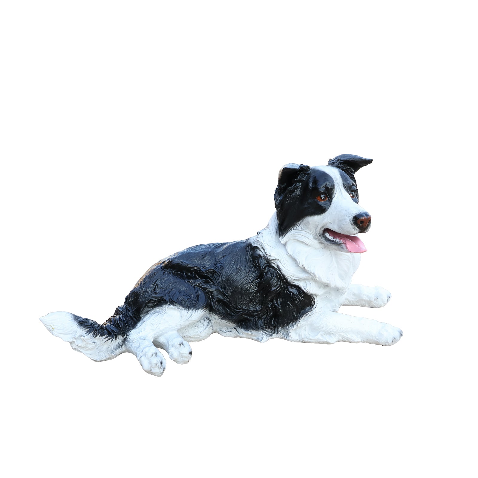 Outdoor Garden Border Collie Dog Statue