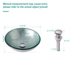 Bathroom Artistic Tempered Glass Vessel Sink