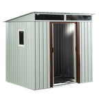 6ft x 5ft Outdoor Metal Storage Shed With Window