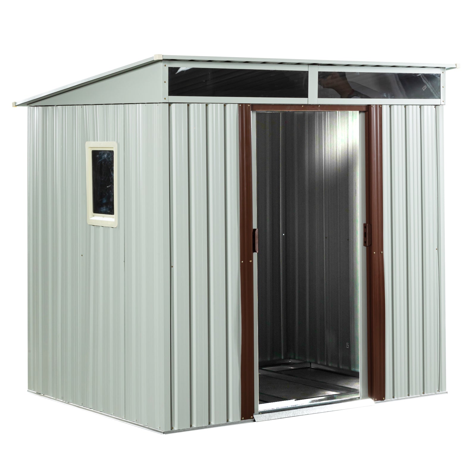 6ft x 5ft Outdoor Metal Storage Shed With Window