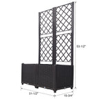 Poly Rattan Garden Planter