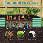 8x4x1 ft Galvanized Raised Garden Bed