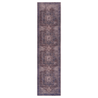 MAVAL Burgundy Washable Runner Rug 2'6'' x 10'