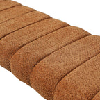 63-Inch Modern Minimalist Multi-Functional Boucle Bench - Orange