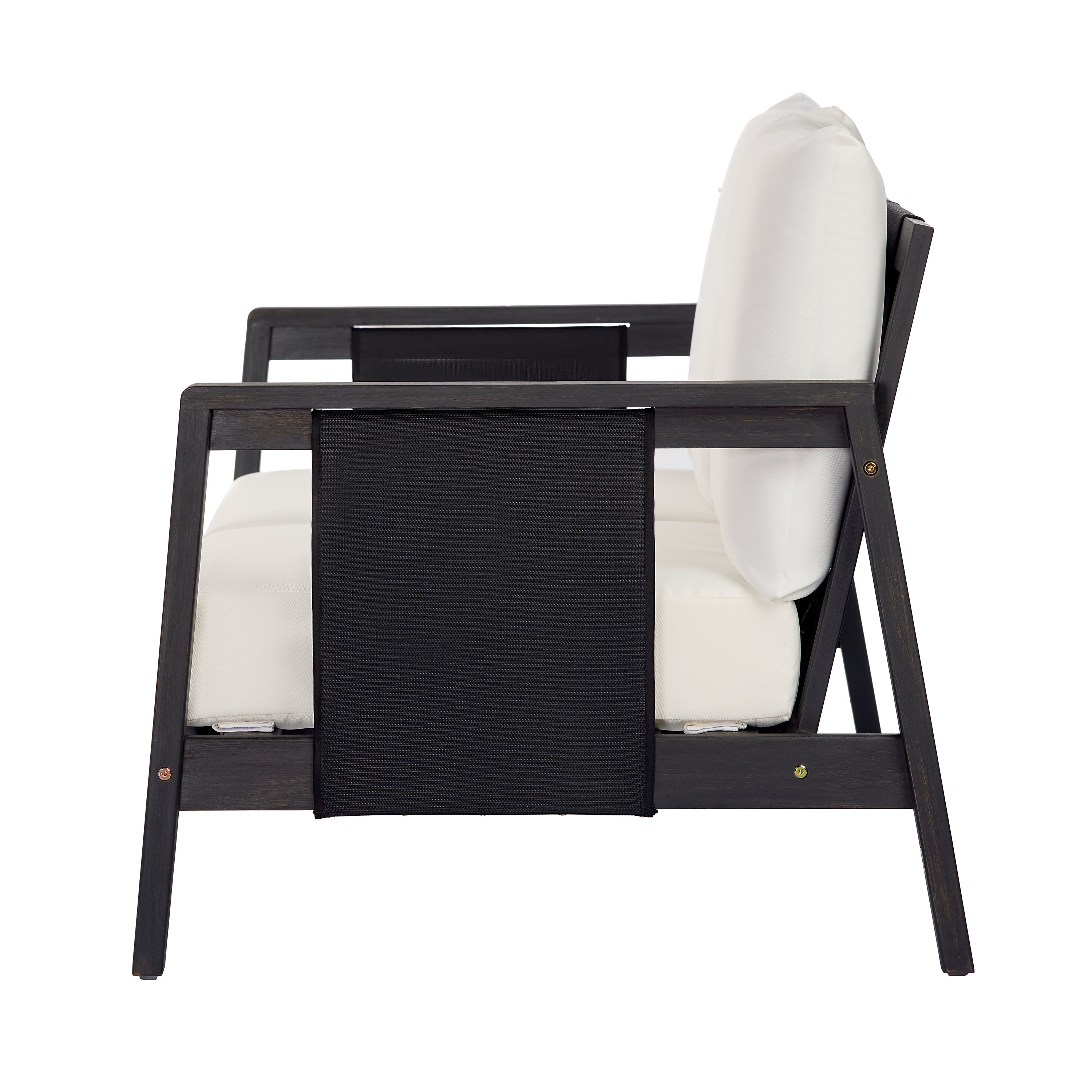2 Piece Sofa Set with Cushions Outdoor Loveseat & Coffee Table Set