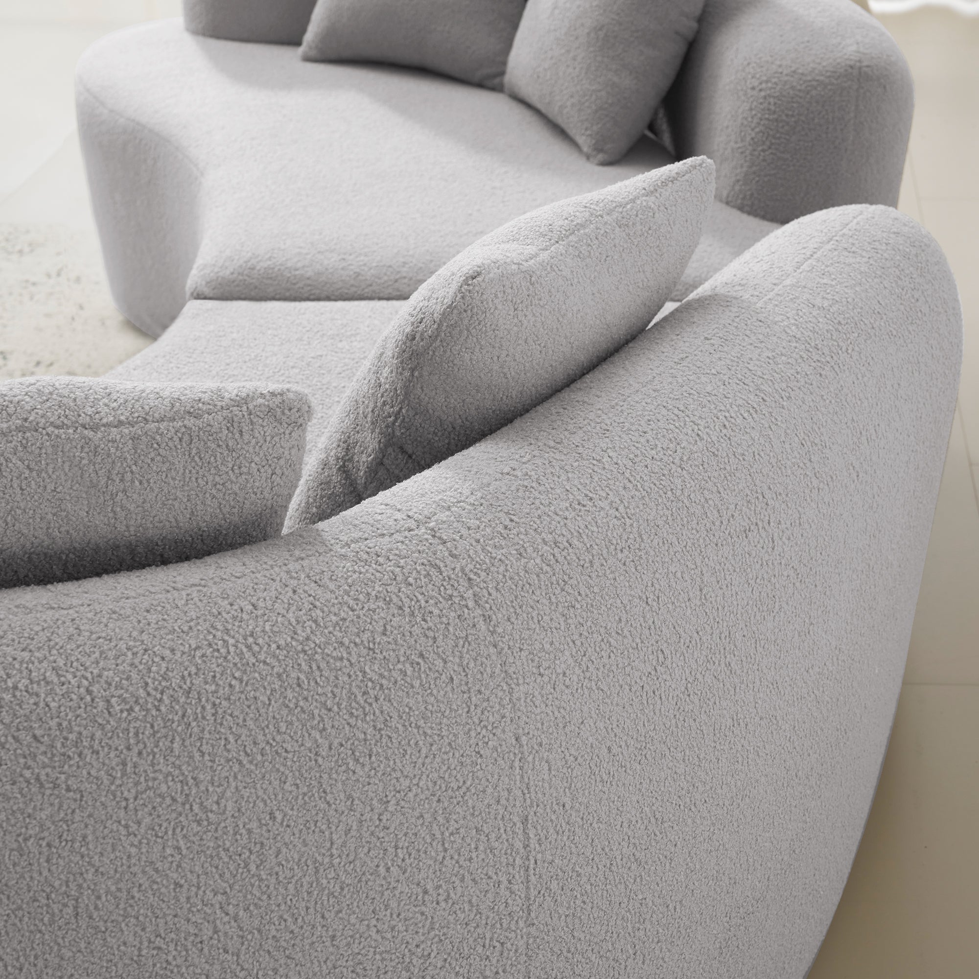 Curved Four Seater Sofa