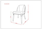 Estelle Wood Vegan Leather Dining Chair
