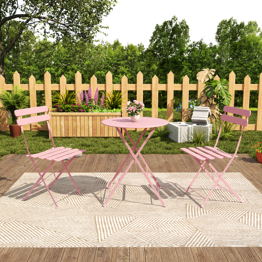 3 Piece Bistro Table and Chairs Set