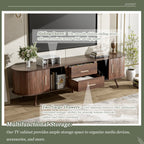 Mid-Century Modern TV Stand for 80" TV