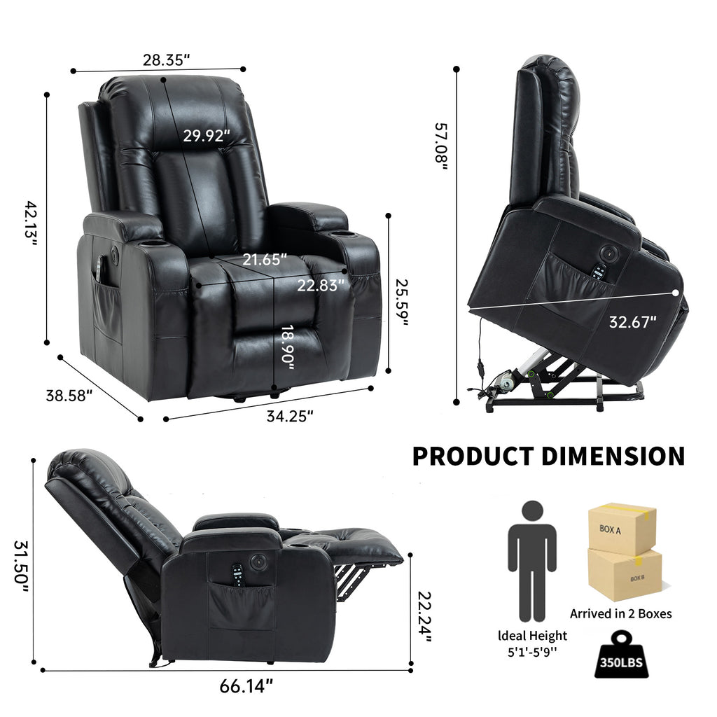Infinite Position Power Lift Recliner Chair
