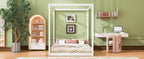 Queen Size Canopy Platform Bed with Support Legs