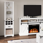 75'' Tall Storage Cabinet with LED Light